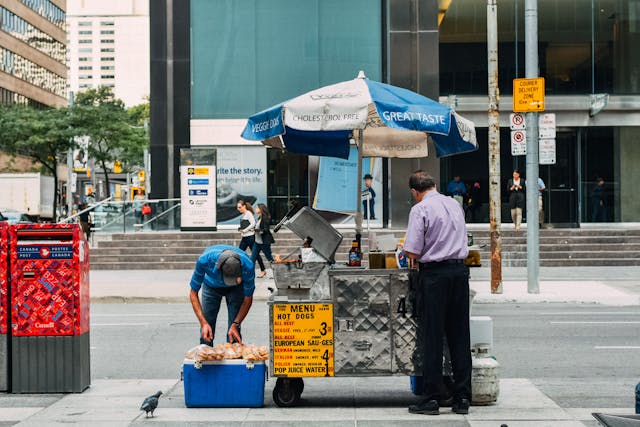 How to setup a hot dog cart